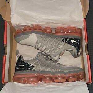 Nike Gray VaporMax Athletic Shoes
